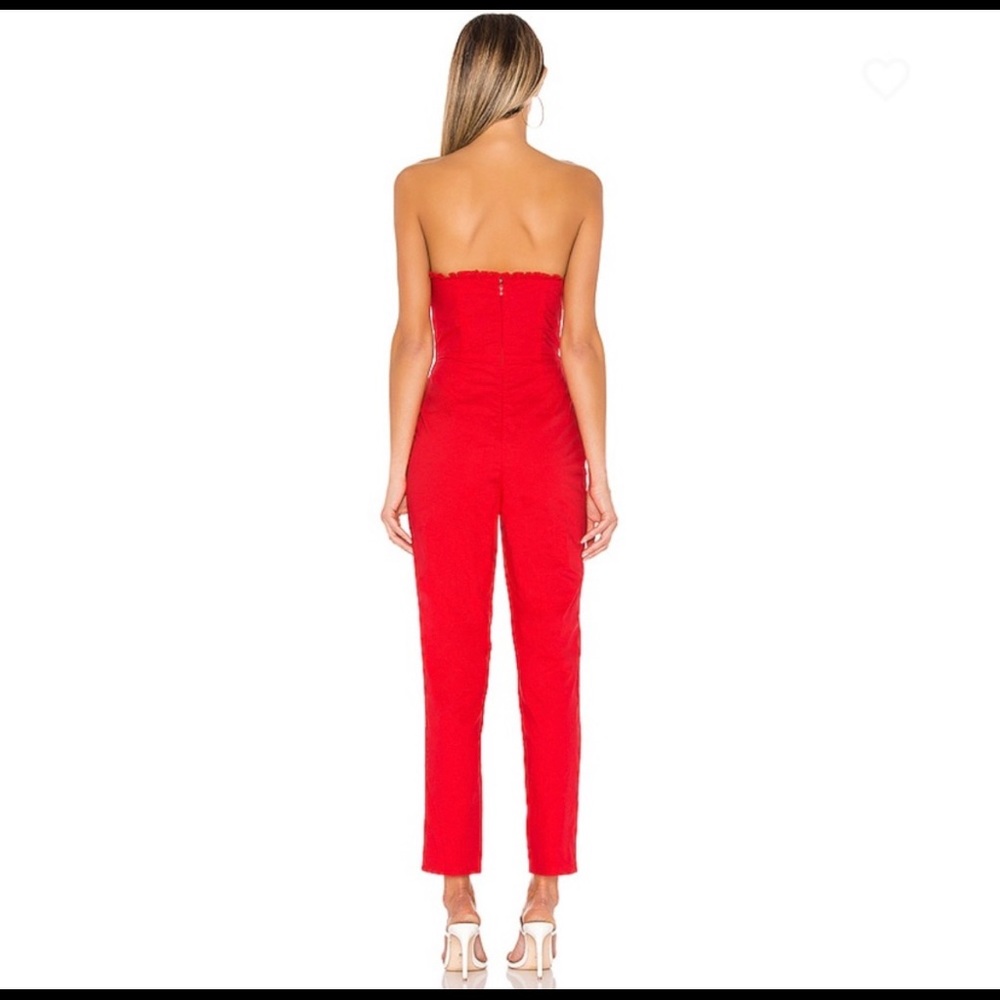 Revolve Gino Jumpsuit Lovers + Friends in Cherry Red size S - Picture 3 of 5